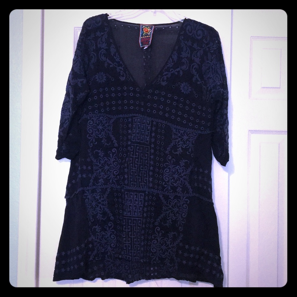 🌈Navy Johnny Was Tunic 🌈